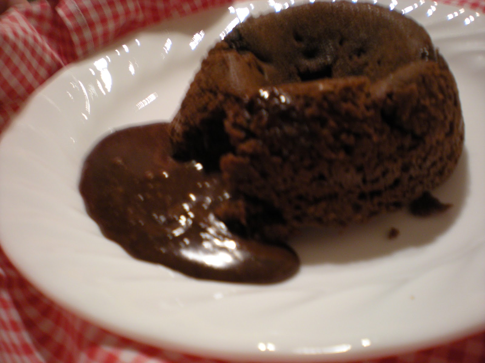 Natural Homemade Living Molten Chocolate Lava Cakes